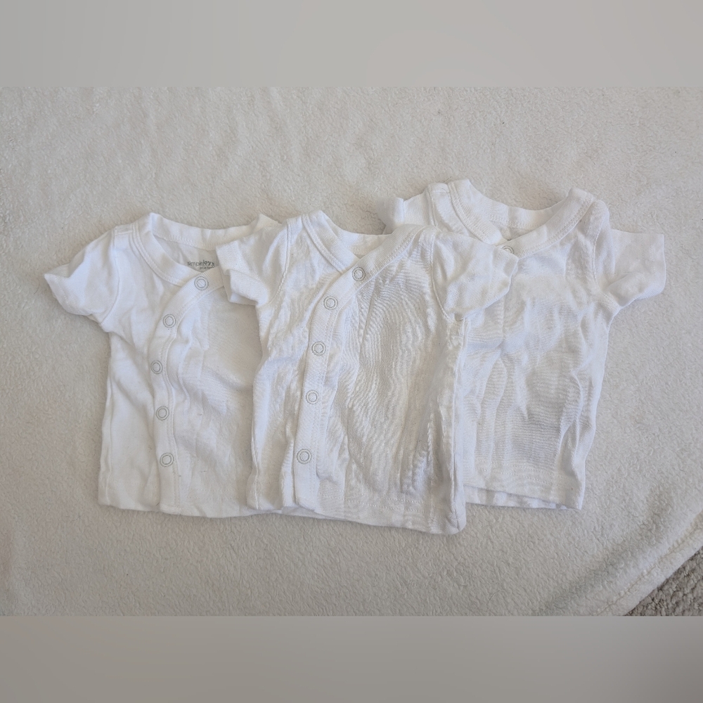 White Baby Shirts - Pack of 3